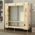 Simple wardrobe assembly steel pipe thickenedthickened home rental bedroom fabric steel frame storage steel pipe wardrobe