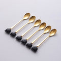 Black gold spoon (single)