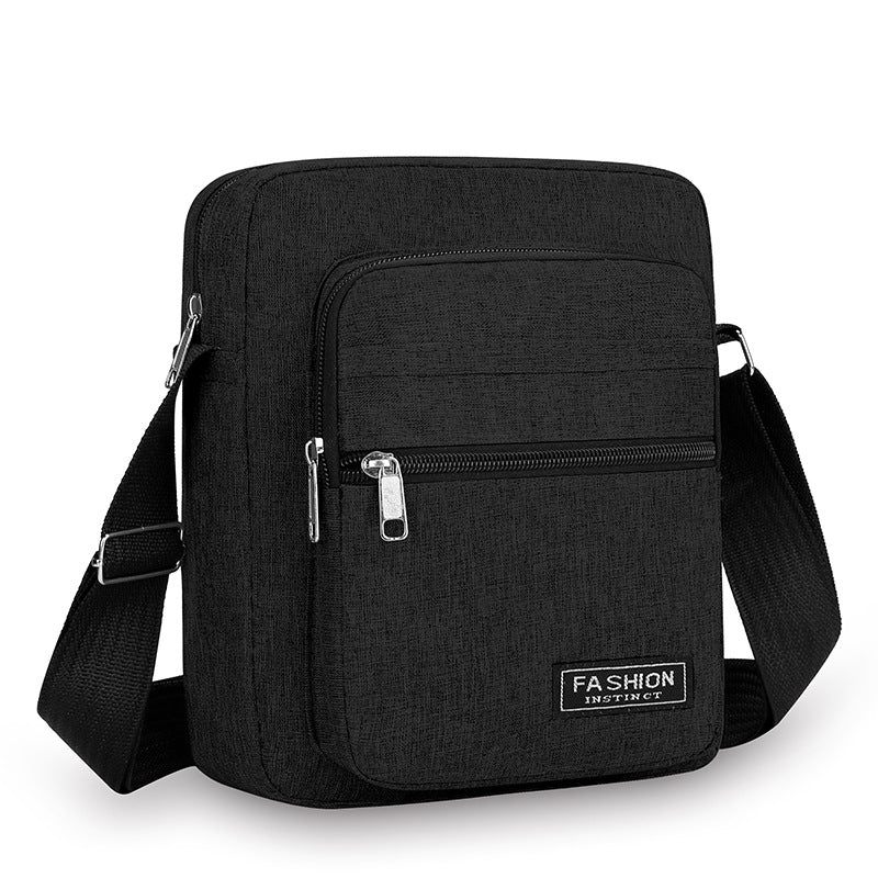 Cross-border men's bag mini light business shoulder messenger bag nylon large-capacity handbag multi-functional small square bag wholesale