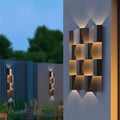 Outdoor wall light villa solar waterproof garden light outdoor entrance exterior wall art creative landscape atmosphere wall lamp