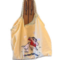 Summer new crayon shin-chan embroidered cartoon large capacity commuter eco-friendly shopping bag shoulder bag fashion tote bag