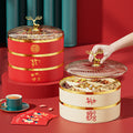 High-style dried fruit platter, perfect for housewarmings, weddings, chinese new year, and everyday use. ideal for home living rooms, this dried fruit storage box also works great as a snack and candy container