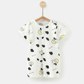 Baby pure cotton baby onesie short-sleeved kids romper summer crawler suit 0-2 years old newborn pajamas outwear suit