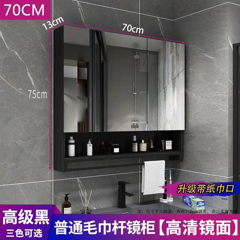 [Consultation and installation] Smart bathroom mirror cabinet is separately wall-mounted with lamp defogging bathroom dressing mirror is simple