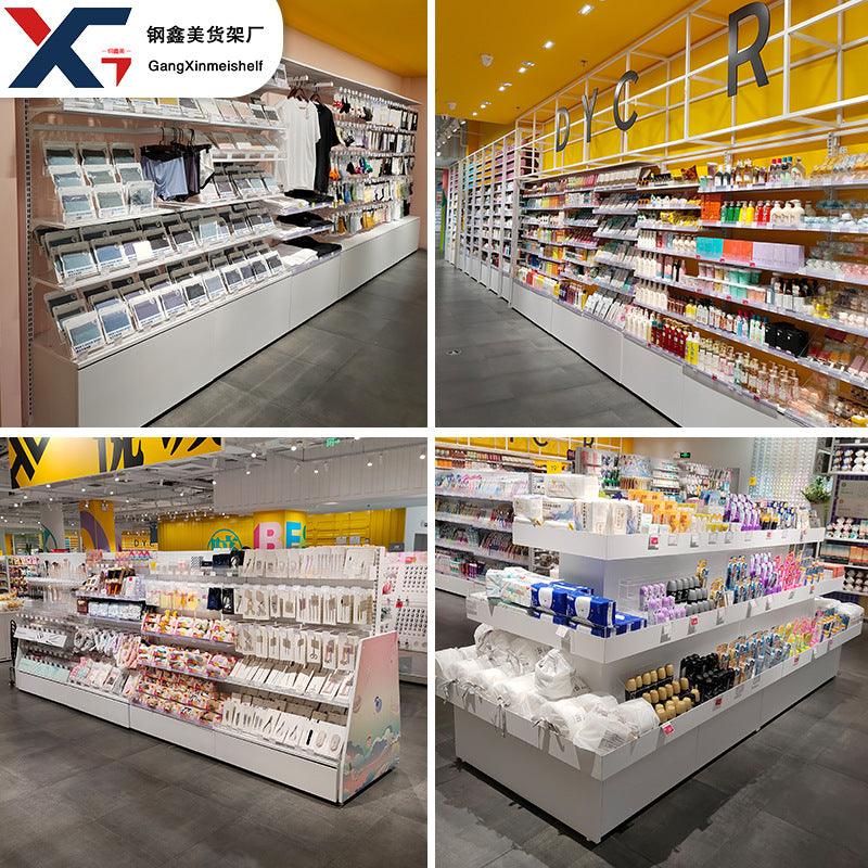 Shelf Stationery Store Tide Play Store Supermarket Shopping Mall Display Shelf Boutique Jewelry General Merchandise Showcase Snacks Convenience Store Shelf