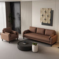 Living room sofa small apartment cat scratching leather sofa casual rental house b&b bedroom apartment combination leather sofa