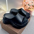 Women's summer 2025 new fashion outdoor wearable sandals & slippers - indoor home anti-slip thick sole high heel thong sandals