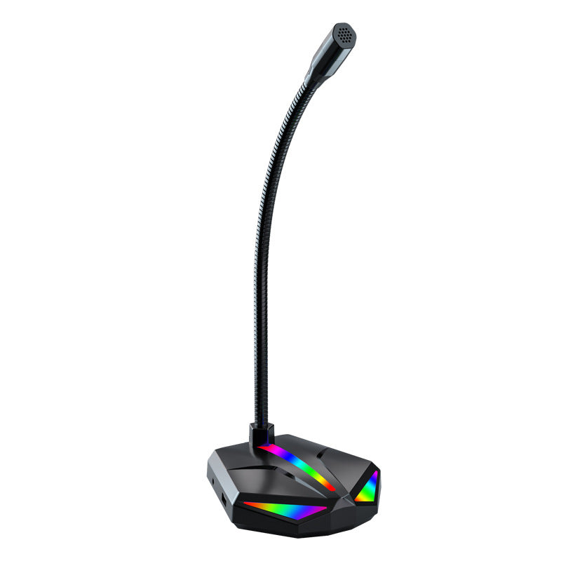 Gaming live streaming microphone desktop laptop usb interface sound card wired condenser mic computer microphone