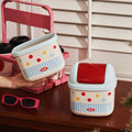Cartoon cute desktop stationery storage bucket mini storage box high-value office dormitory desktop paper basket miscellaneous items bucket