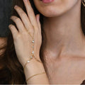 new arrival rhinestone finger bracelet ethnic style summerfashion hundred hand back chain ring all-in-one hand chain