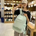 Autumnew arrival backpack female college student school bag high-looking contrast color dopamine sweet girl lightweight backpack