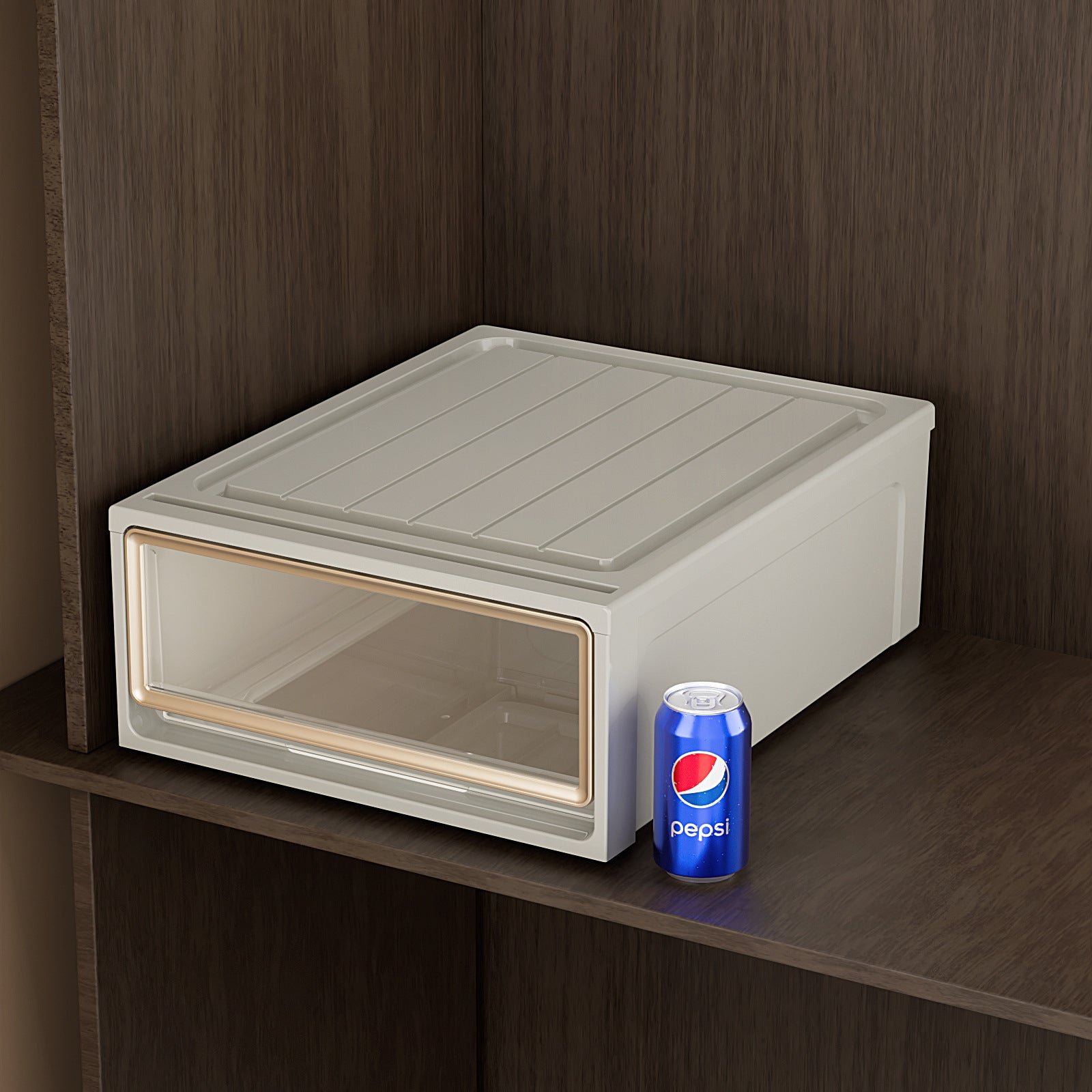 Storage Box Drawer Storage Box Household Wardrobe Clothing Pants Underwear Organizing Box Transparent Plastic Storage Cabinet
