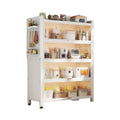 Kitchen storage rack floor-standing multi-layer storage cabinet sideboard microwave oven for home with door multifunctional cabinet storage rack
