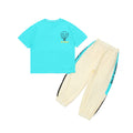 Boys' summer outfit set: trendy  new arrival, stylish summer short-sleeve tracksuit for older boys, street-style fashion brand