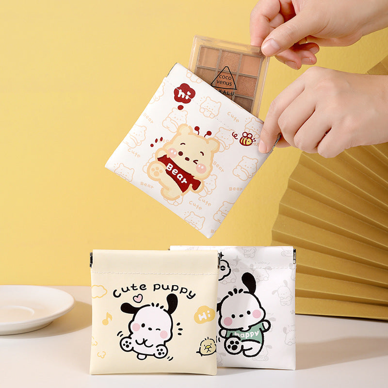 Shrapnel storage bag mouth, red envelope key, cosmetic bag, data cable, storage bag, portable mini bag in the carry-on bag