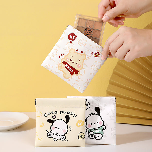 Shrapnel storage bag mouth, red envelope key, cosmetic bag, data cable, storage bag, portable mini bag in the carry-on bag