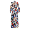 Aliexpress  african plus size women's printed office lady commute cross-border foreign trade long sleeve dress