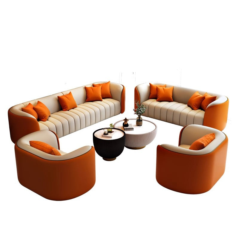 Beauty salon sofa office business reception lounge area negotiation sofa coffee table combination hotel home living room