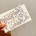 Happy birthday rhinestone letter stickers - high-value gift wrapping decoration for girls, thoughtful diy sparkling diamond stickers