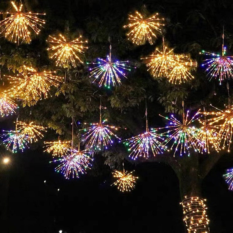 LED fireworks lights outdoor waterproof lights flashing lights string lights Gypsy street lighting lights hanging trees holiday decorative lights