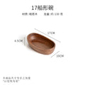Boat-shaped dried fruit plate 17x10x4.5