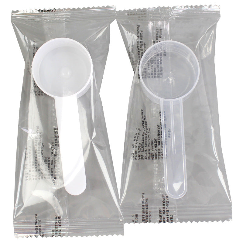 Individually wrapped 20ml plastic measuring spoons - ideal for masks, powders, feed, fertilizer, pesticides, and measuring water (20g capacity)