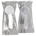 Individually wrapped 20ml plastic measuring spoons - ideal for masks, powders, feed, fertilizer, pesticides, and measuring water (20g capacity)