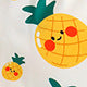 Baby clothing kids set pineapple pattern white suspender tops+shortstwo-piece set children's clothing