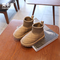 Kids cotton shoes winternew arrivalfleece-linedgirlheattech short boots easiest for matchcasualboy large cotton snow boots