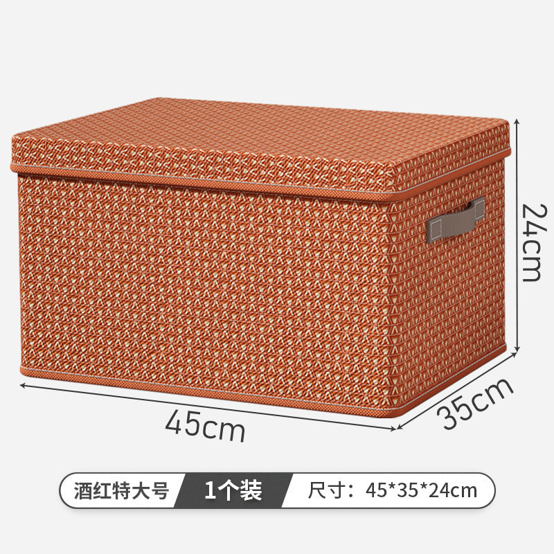 Clothes quilt storage box Thickened PP plate folding with lid storage box Pants storage artifact Home dormitory storage
