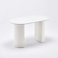 Semi-circular rock slab island dining table italian all-in-onefor homeaccessible luxury dining table small apartment modern casualfor home table