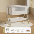 Upgrade - latex coconut palm mattress [xingmu rice flagship model] naked bed + potty + bed surround + storage basket