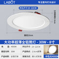 All-aluminum model | 8-inch 30w neutral light | opening 19-22cm