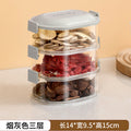 Kitchen spice organizer, stackable food storage containers for scallions, ginger, and garlic, food-grade spice dispenser
