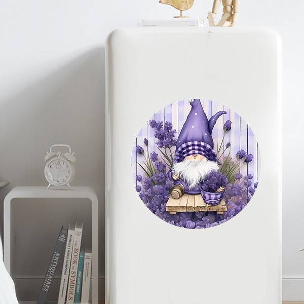 Lavender spring goblin sticker   decorative sticker front door refrigerator surface wall layout wall sticker