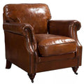 Sofa retro style single sofa chair accessible luxury oil wax leather tiger chair casual chair oil wax leather american sofa
