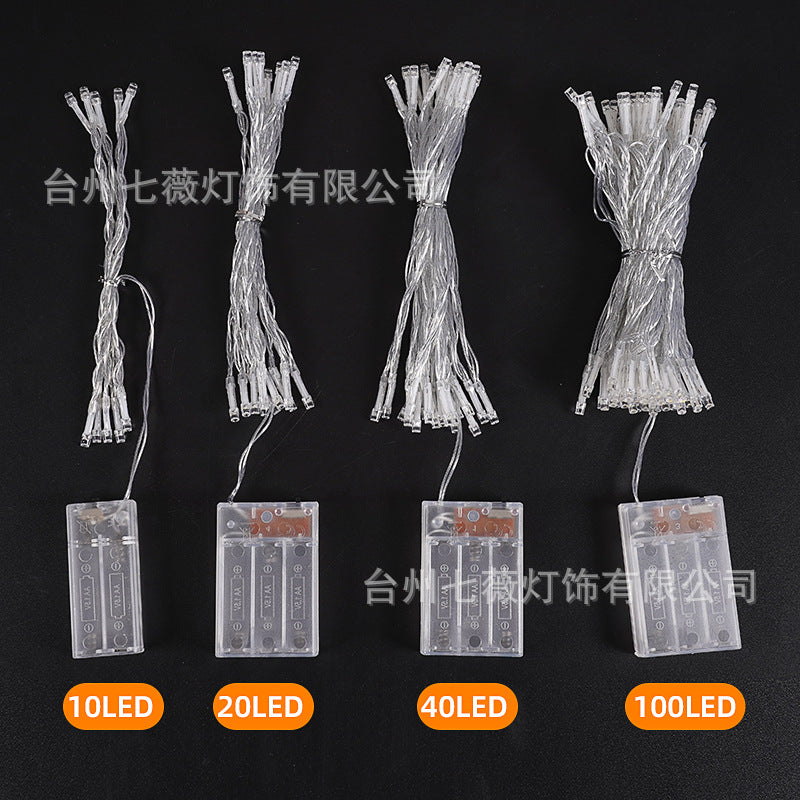 led lanterns waterproof rubber wire flashing lights low-voltage gypsy stars outdoor tree-entangled Christmas decorative lights