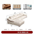 Single + double + chaise lounge: 3.6m [premium thickened leather]