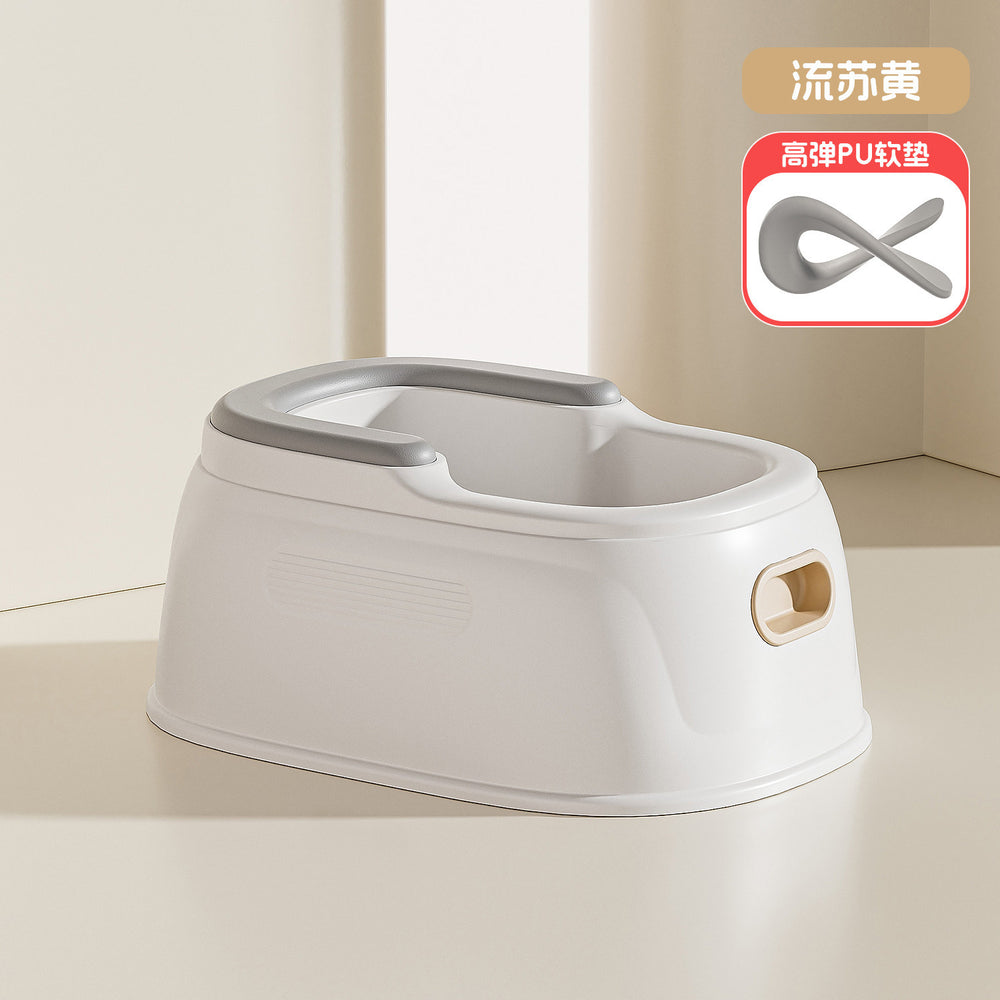Kids' potty training seat - baby & toddler toilet trainer - gentle cleansing for little girls & boys - sit-down design, no squatting required