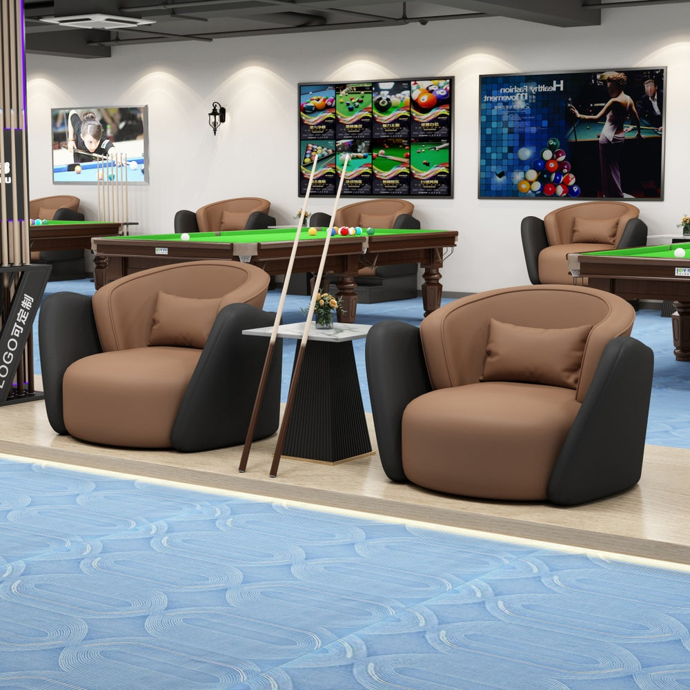 New casual billiards sofa chair billiards hall special ball watching chair double casual negotiation table and chair combination