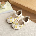 Vancahao girls' leather shoes -  spring/autumn new korean style - children's floral princess shoes - student flats