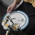 Minimalist nordic style 8inch western dinner plate ceramic tableware - high-value creative home artistic serving dish