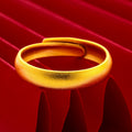 Matte gold glossy ring for women fashion glossy ring open jewelry ring glossy