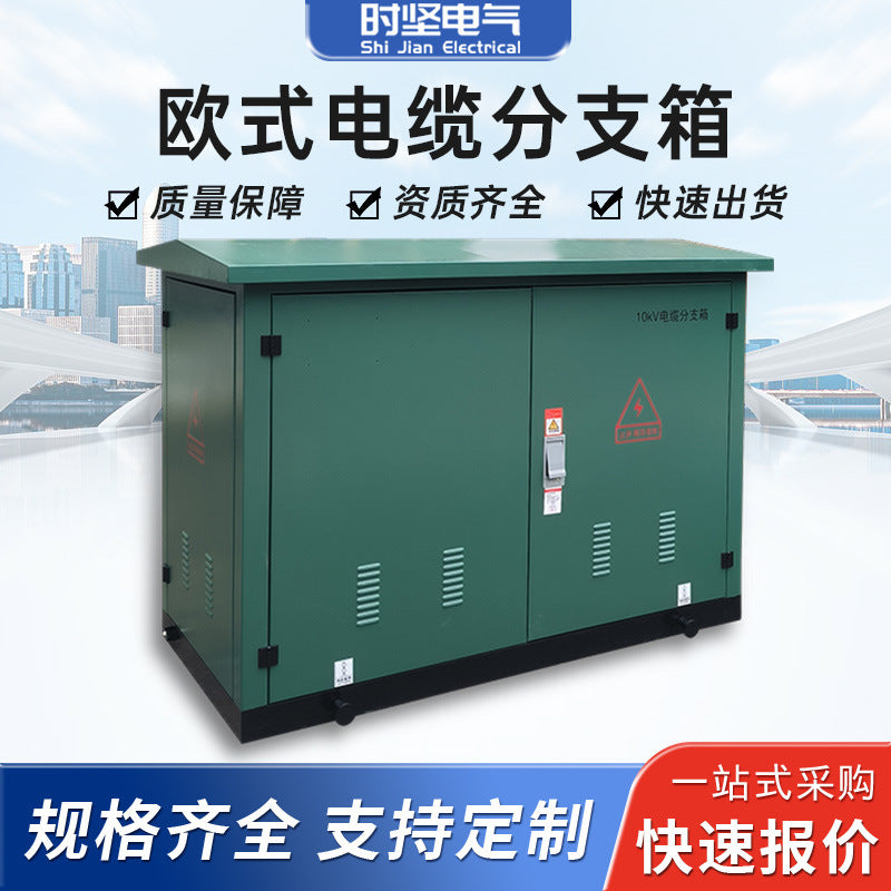 10KV European outdoor high voltage cable branch box DFW-12/630 stainless steel one in one two three four five six out