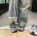 Trendy chunky platform sneakers for women - new autumn 2026 collection: breathable mesh, unique design, casual, non-slip, running & athletic shoes