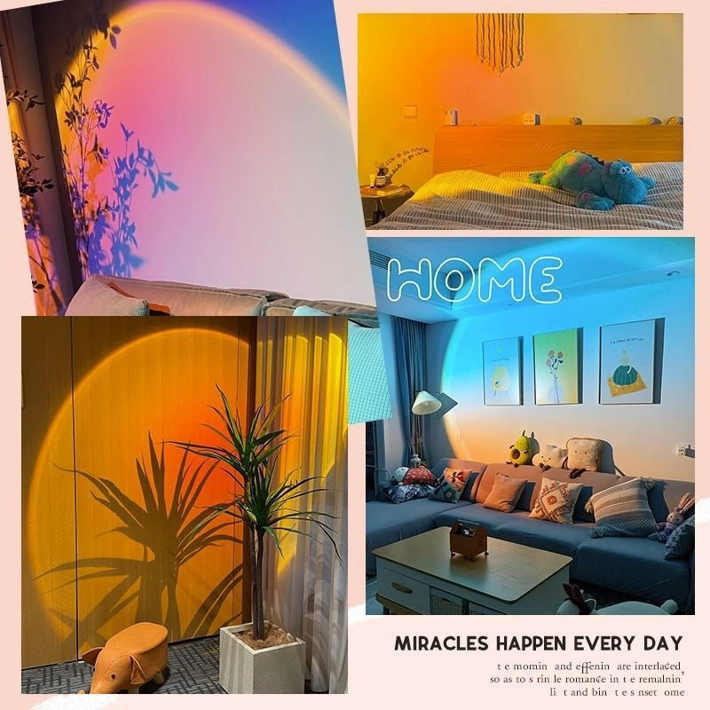 hot model non-setting sunset atmosphere aisle spotlight living room home background wall entrance small hill embedded
