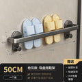 Bathroom punch-free suction cup slipper rack bathroom toilet wall-mounted storage rack behind the door slipper drain storage handy gadget