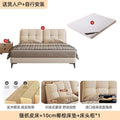 Solid wood bed double1.8x 2m master bedroom king bed modern casual small apartment 1.5m for home1.2m single bed frame
