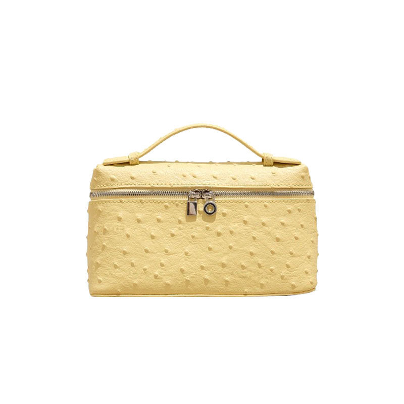 Lp19 lunch box bag genuine leather mini fashion women's bag 2025 new gigi same style satchel box bag crossbody small bag
