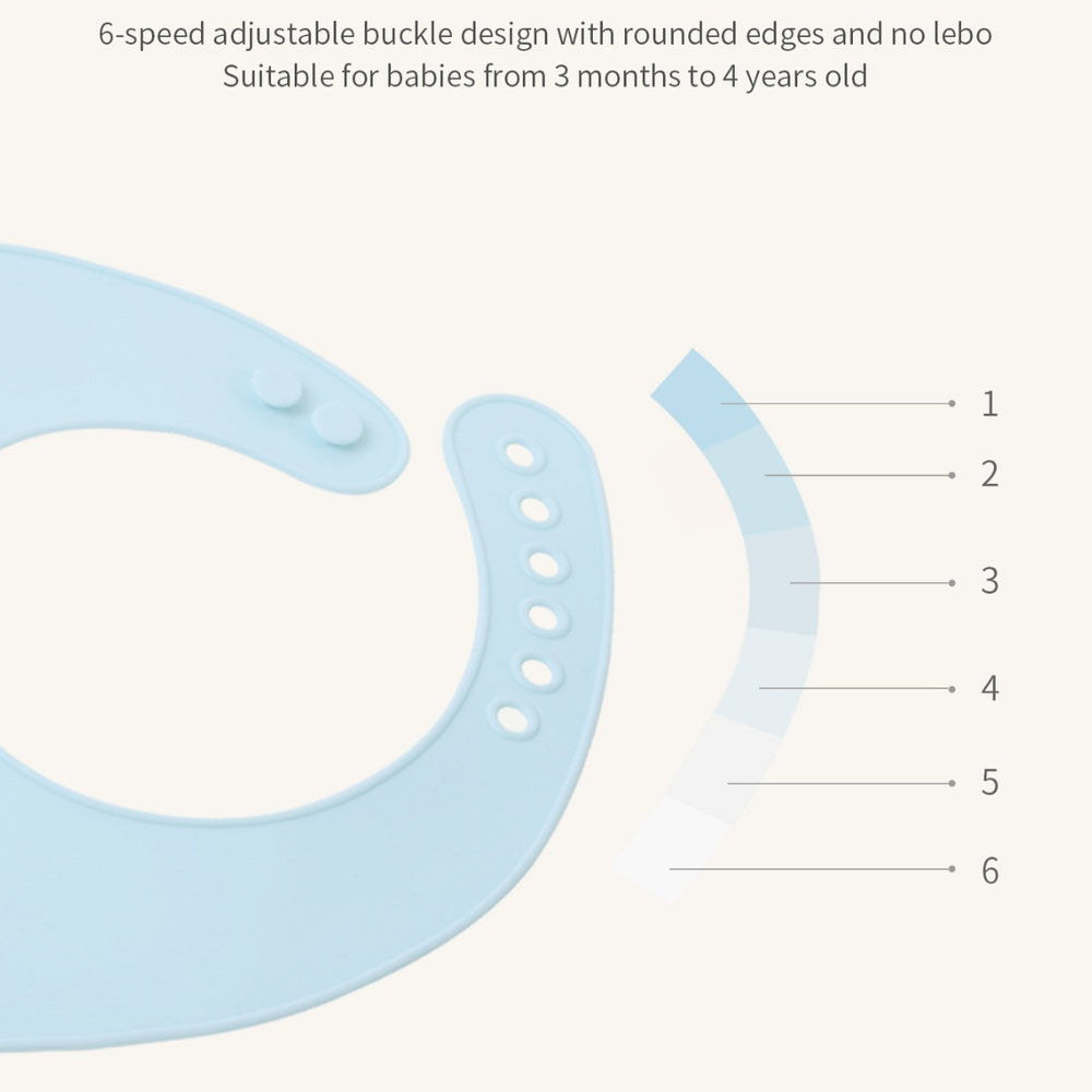 Baby eating bib kids silicone saliva pocket baby rice pocket waterproofstereo bib soft no-wash wholesale